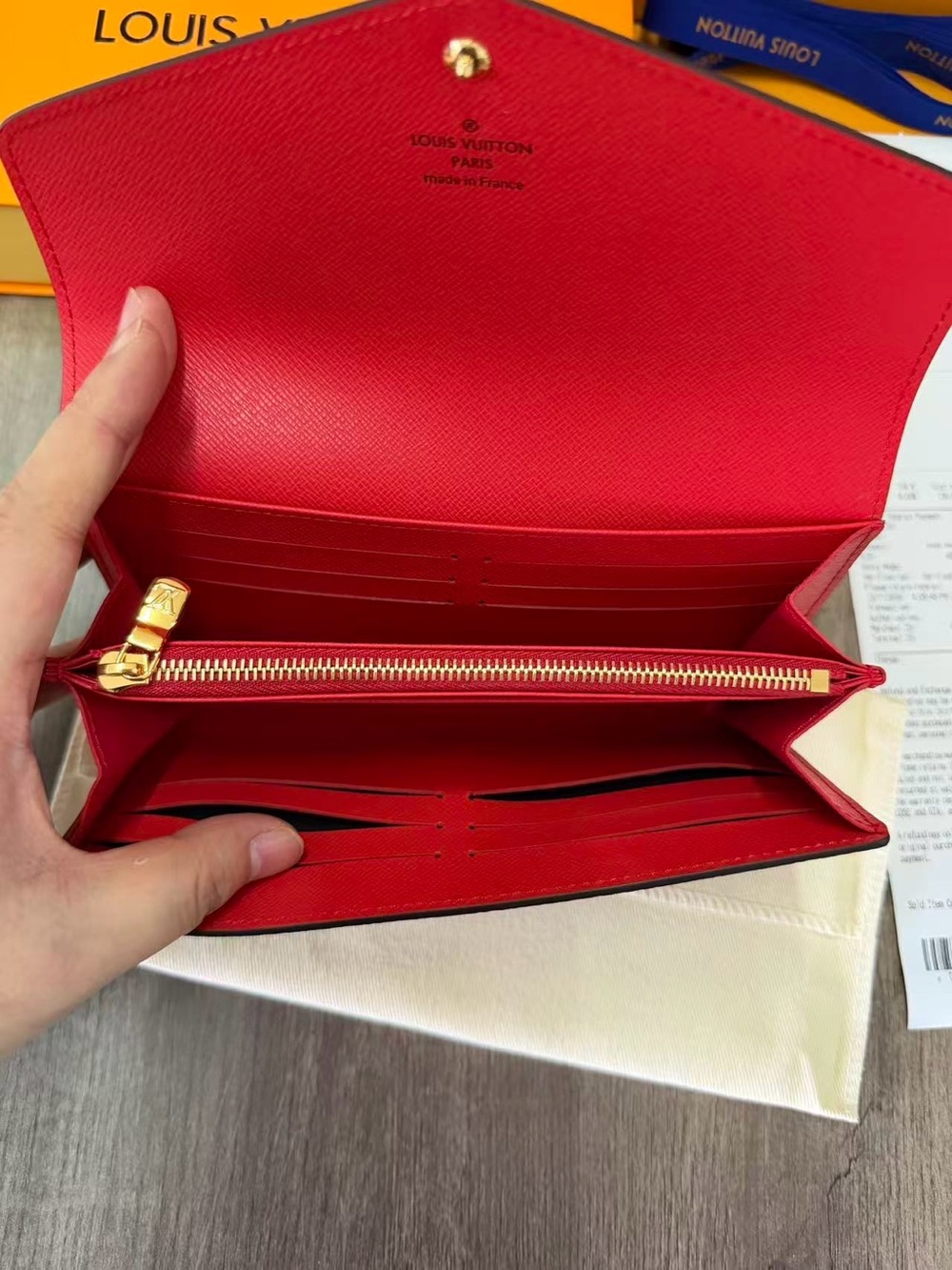 Louis Vuitton Brown Monogram Envelope Wallet with Gold-Tone Snap - Picture 9 of 16